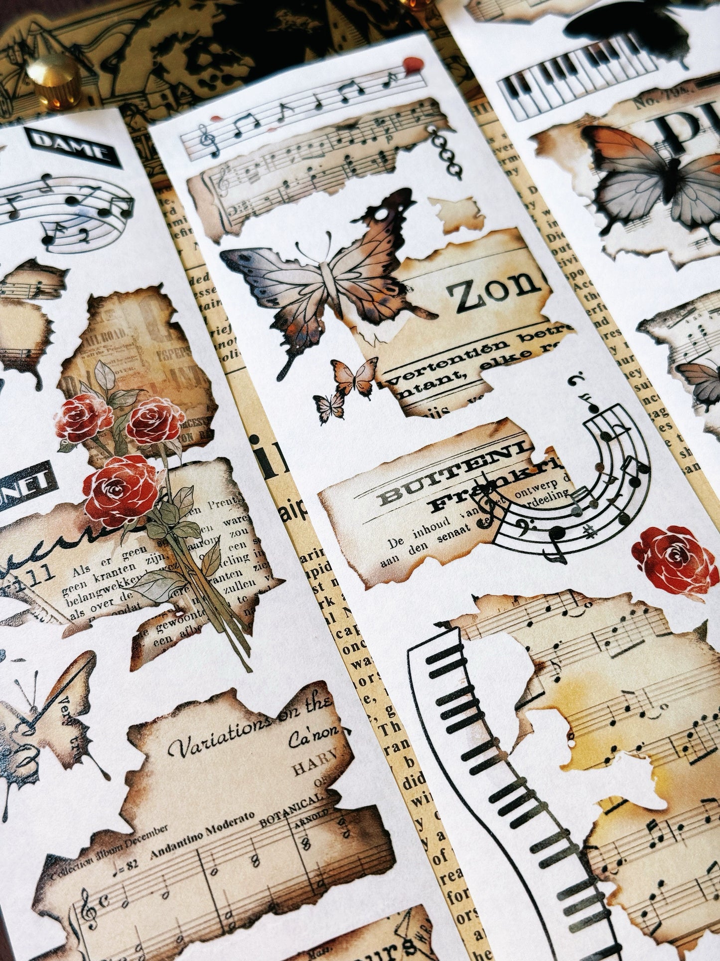 XiYue【Anxious】Original Design Washi/PET Tape Stickers