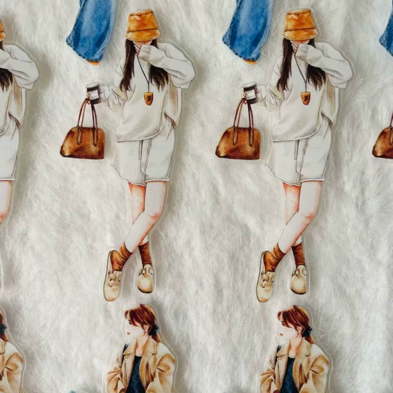 ZaoZao Vol2【Dusk】Original Design Kiss-Cut Washi PET Tape Stickers,for Scrapbook Supplies,Journaling,Junk Journal,Bullet Journal,Planner Stickers