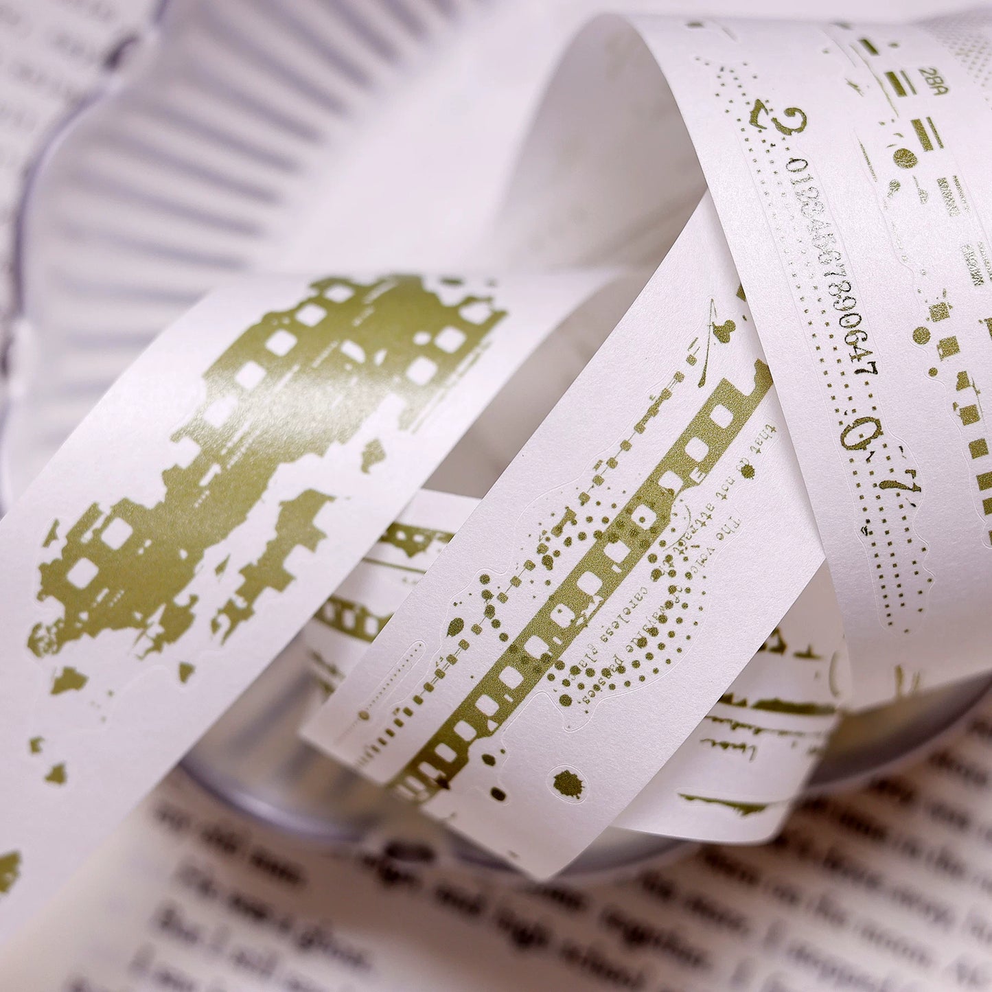 XiaoBaiJia Salt Series【Time Passes and Leaves Traces】Pre-cut Orginal Design Backgroud Washi/Pet Tape Light Retro Stickers