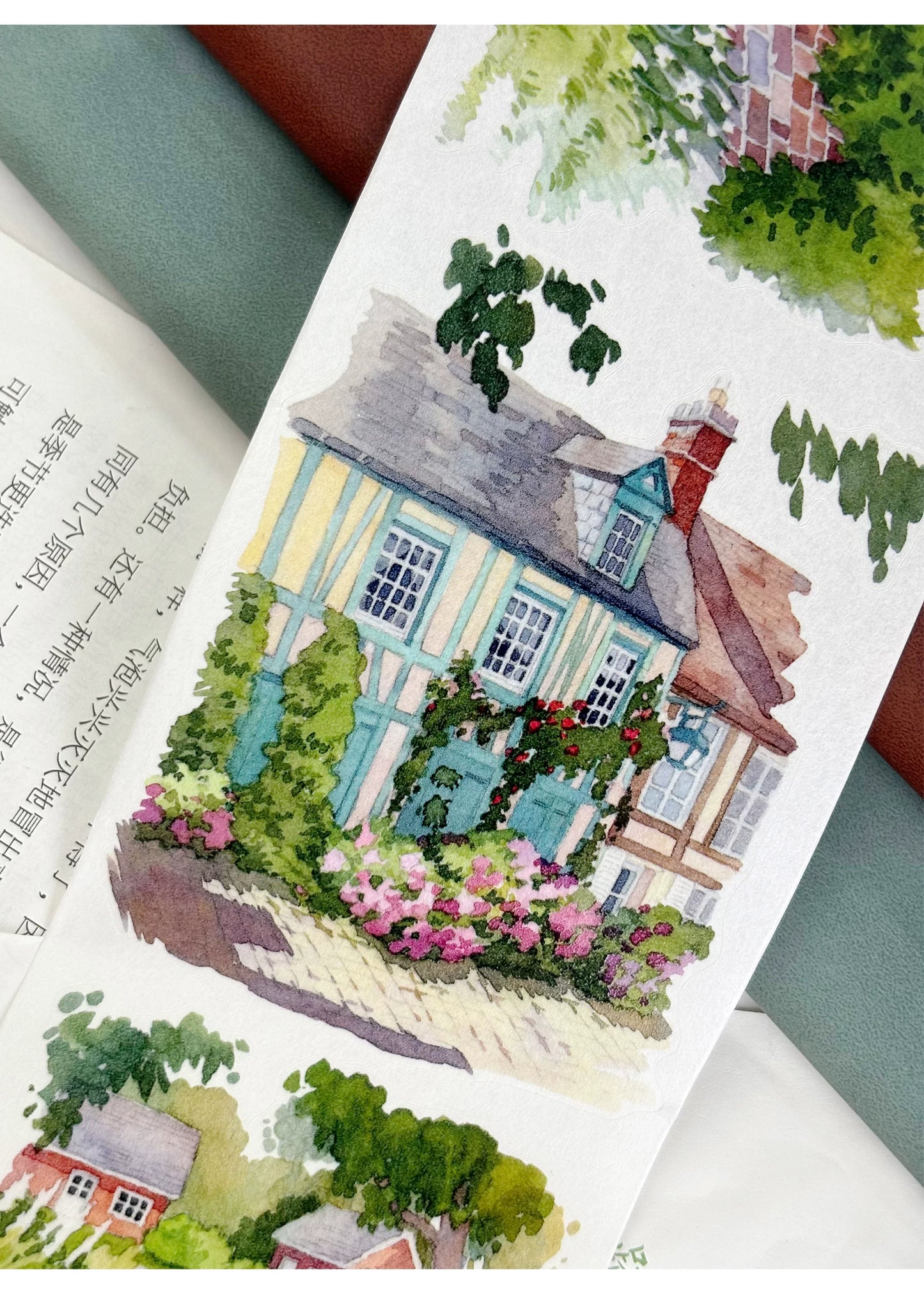 ZiYuanSu Vol15【Summer Garden Scene】Background Scene Pre-cut Washi PET Tape