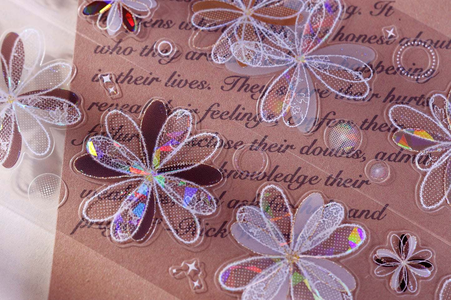 XiaoBaiJia【Cappuccino&White Dream Island】Light Retro Orginal Design Washi Pet Tape Landscape Stickers