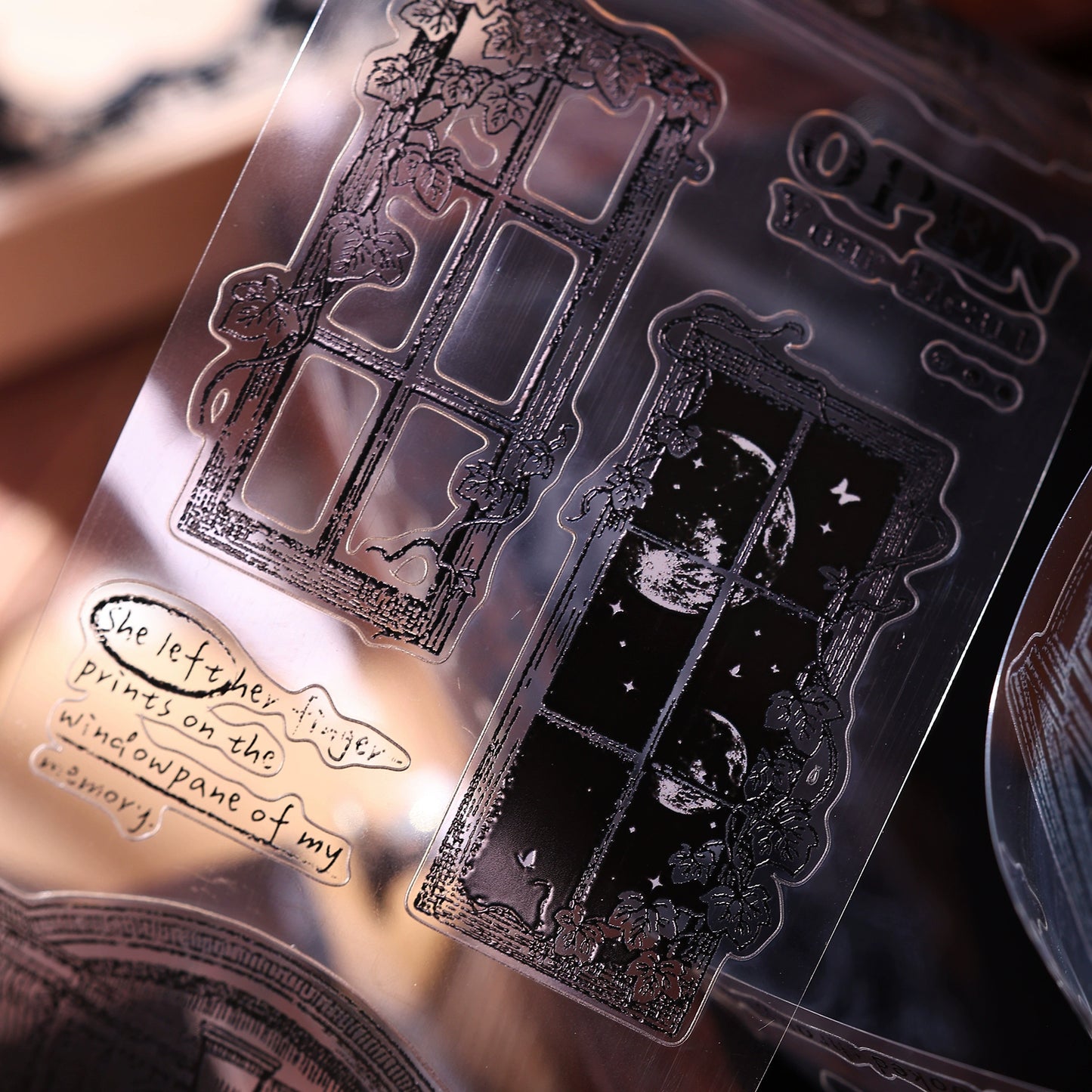 XiaoBaiJia【Window】Light Retro Orginal Design Washi Pet Tape Landscape Stickers