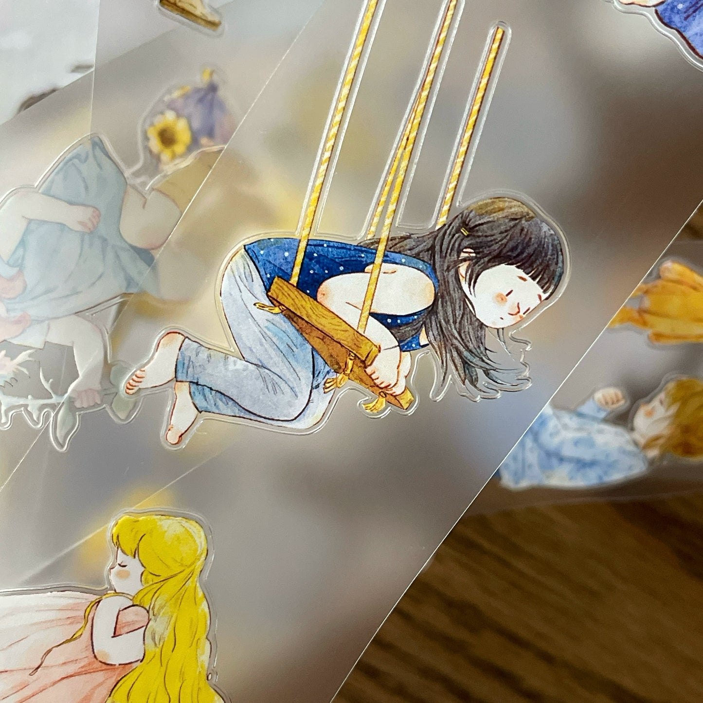 Seahorse Forest Vol7【A40#Child's Wonder】Original Design Pre-Cut Cute Washi/PET Tape Stickers,for Scrapbook Supplies,Journaling,Junk Journal,Bullet Journal,Planner Stickers