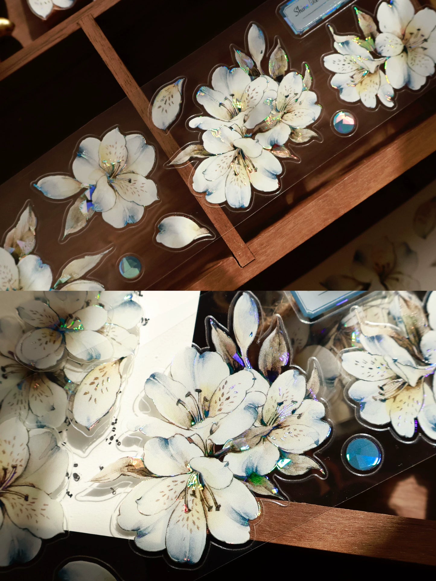 YiEr Vol15【Blue Island Sixth Beginning】Orginal Design Pre-cut Washi/Pet Floral Tape Light Retro Landscaping Stickers