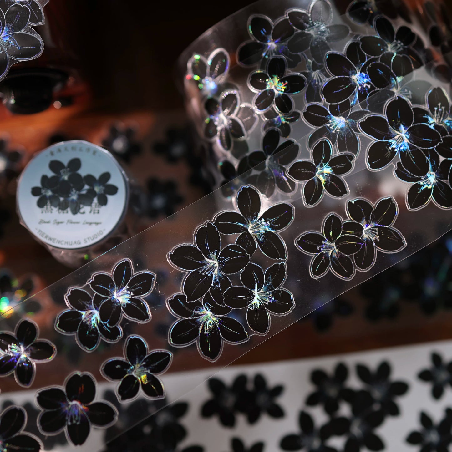 YiEr Vol17【Brown Sugar Flower Language】Kiss-cut Butterfly Washi Tape and PET Stickers
