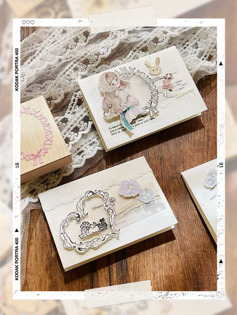 STARRY NIGHT Vol14【Fantastic Journey】Orginal Design Versatile Frame Maple Practical Frame Washi Tape Stamp