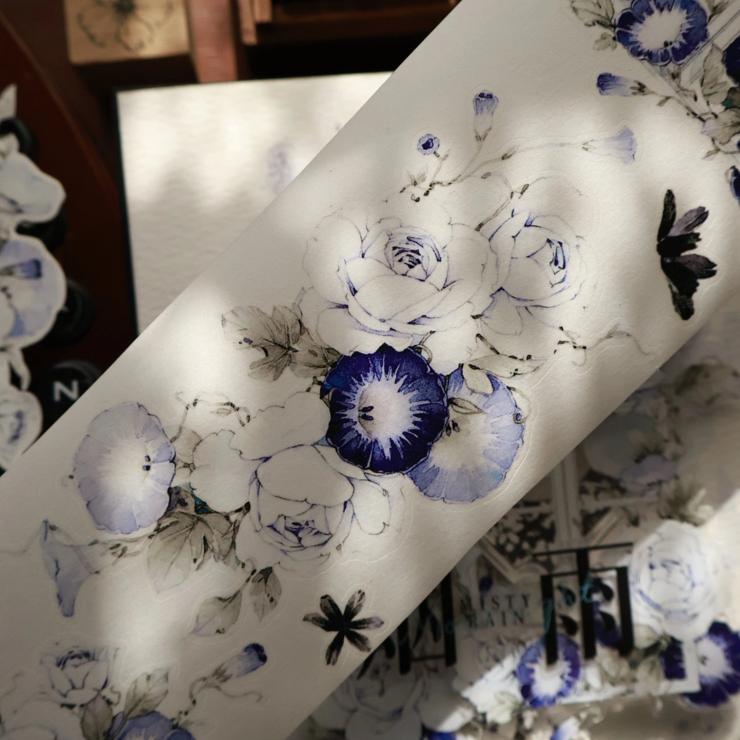 YiEr Vol15【Open Window and See Flowers】Orginal Design Pre-cut Washi/Pet Floral Tape Light Retro Landscaping Stickers