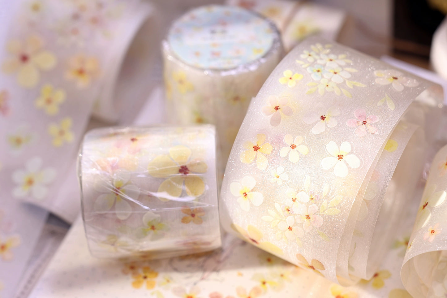 XiaoBaiJia Minimalist Style【Stars】Light Retro Orginal Design Washi Pet Tape Landscape Stickers