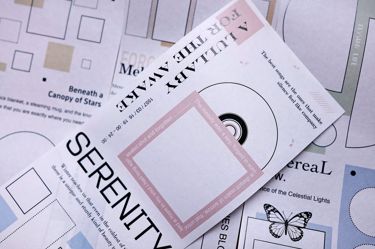 XiaoBaiJia Salt Series【Color Frame Edge Sequence】Pre-cut Orginal Design Washi/Pet Tape Light Retro Stickers