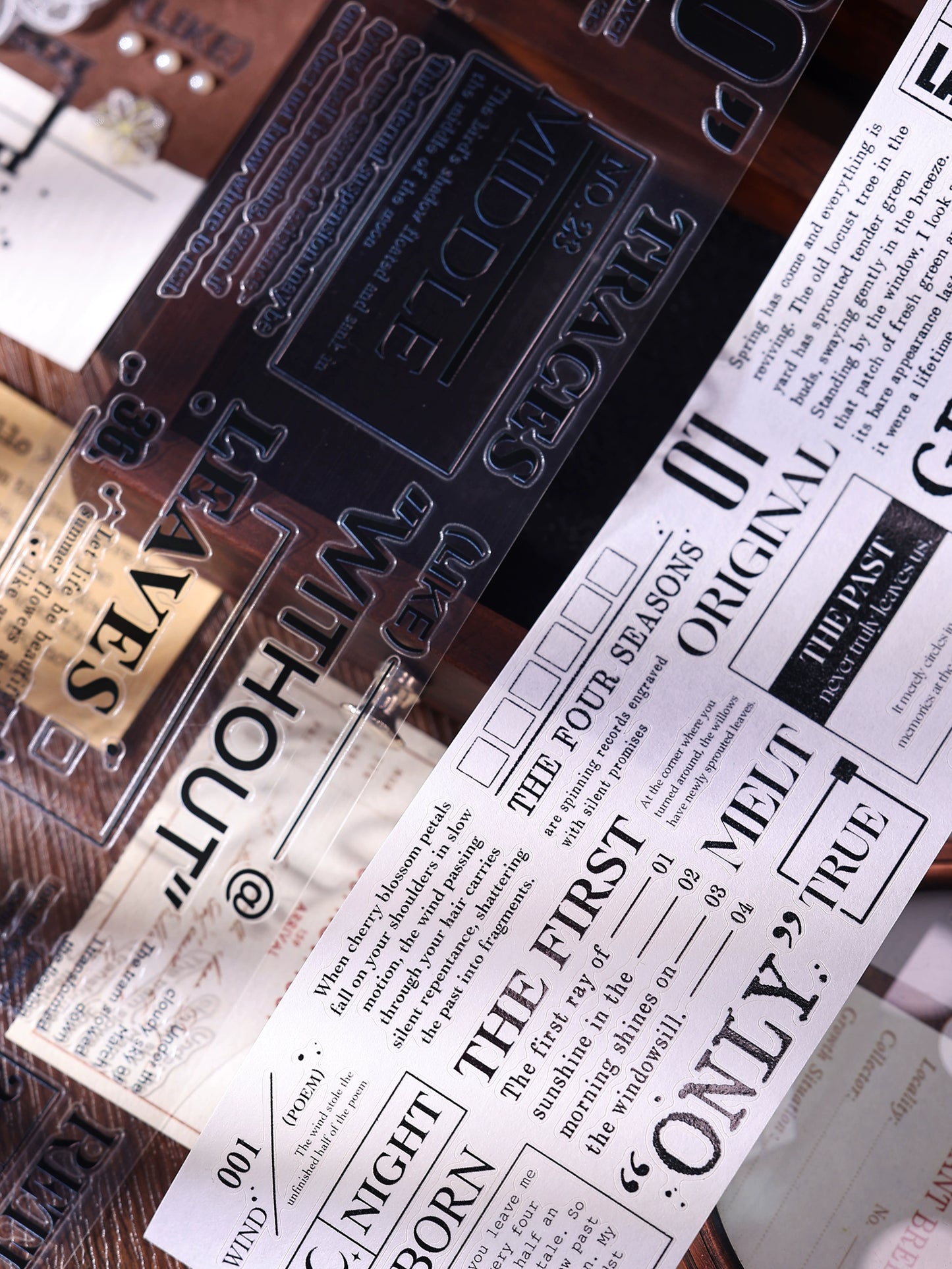 XiaoBaiJia【Paragraph】Light Retro Orginal Design Washi Pet Tape Landscape Stickers