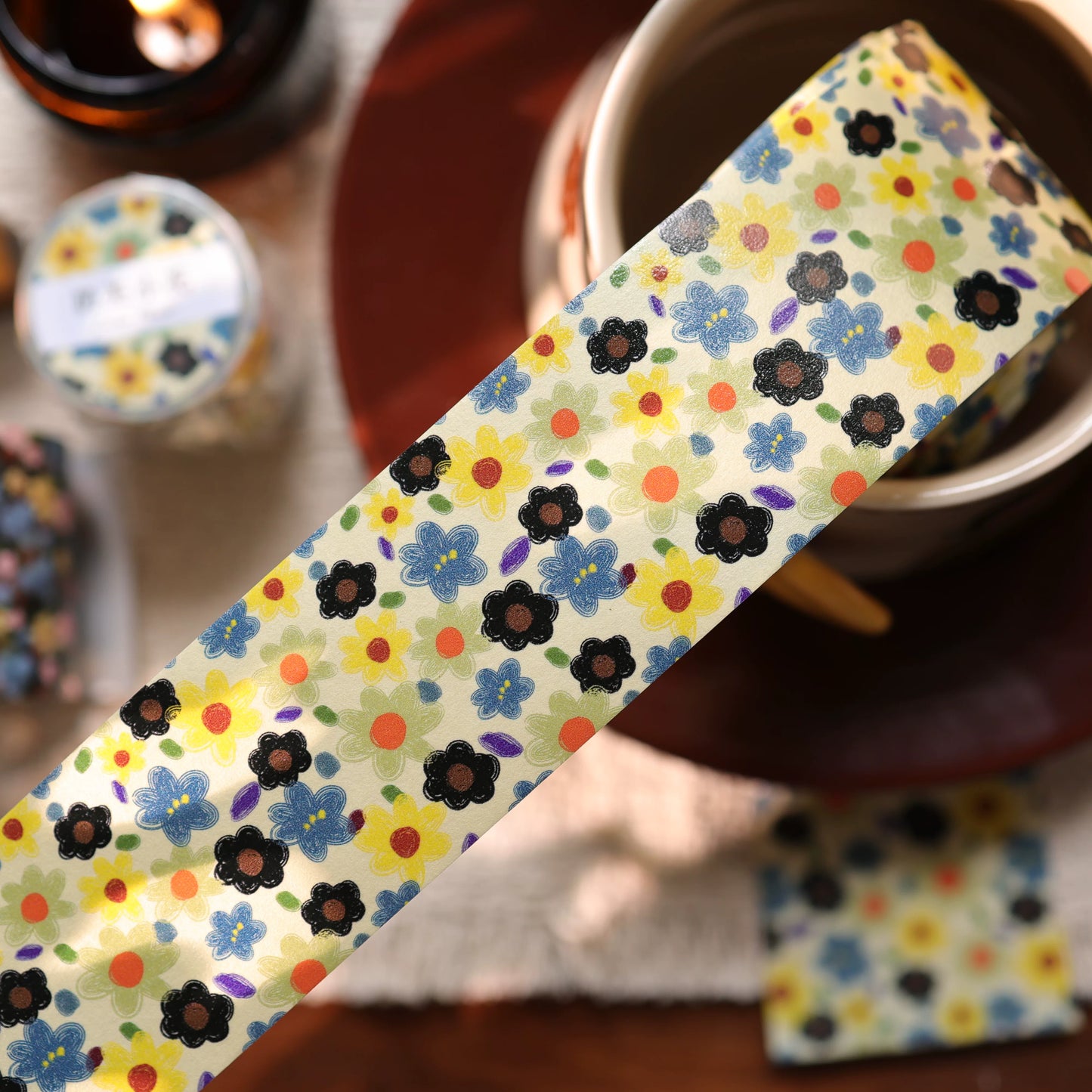 YiEr Vol17【Vintage Original Floral Pattern】Floral Washi Tape and PET Stickers