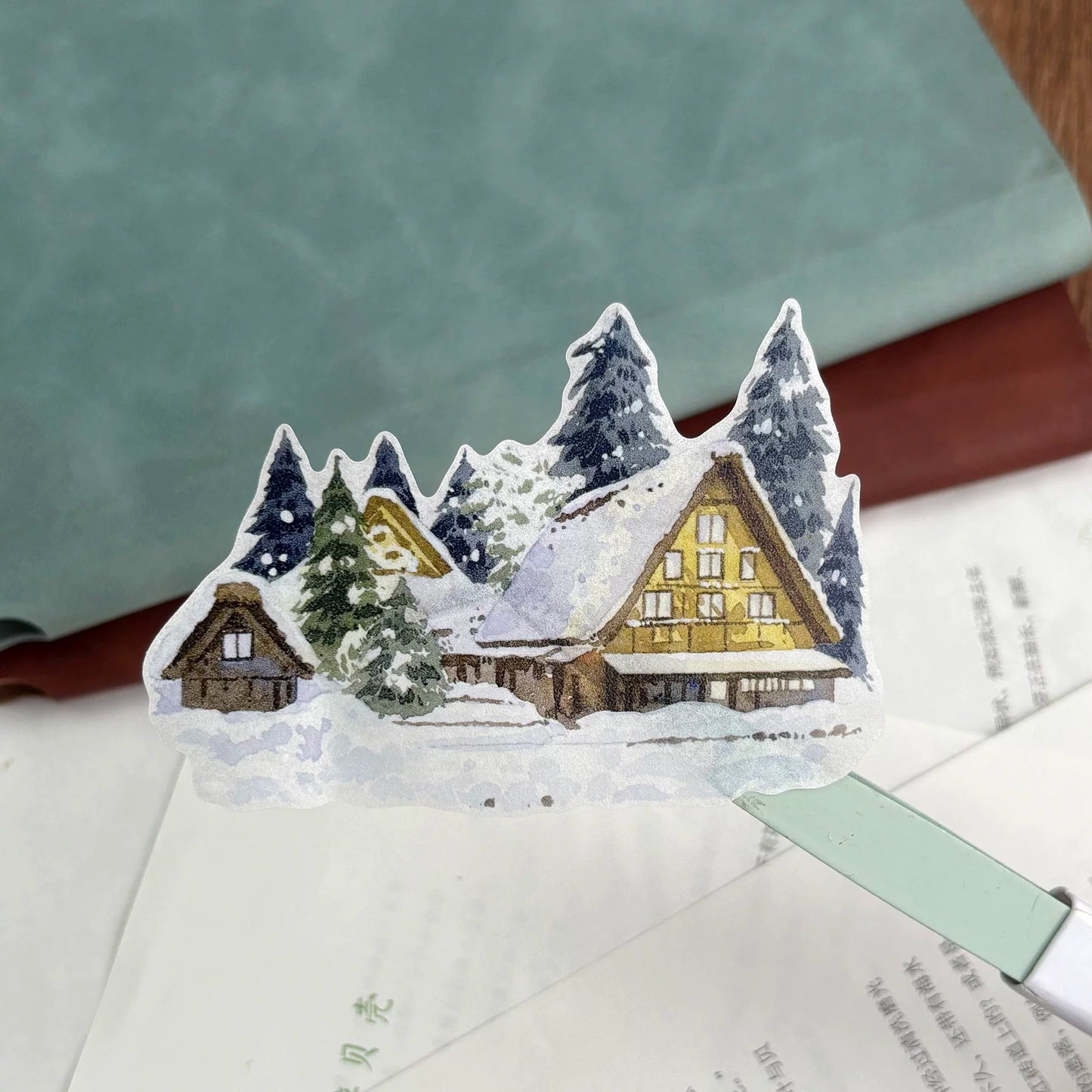 ZiYuanSu Vol15【A Window of Winter Snow】Background Scene Pre-cut Washi PET Tape