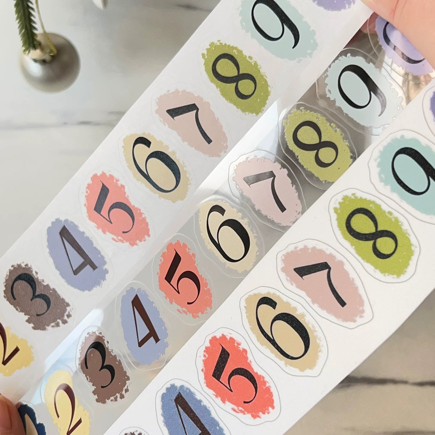 Wait Studio【Time Scale】 Pre-cut Light Retro Text Washi/PET Tape