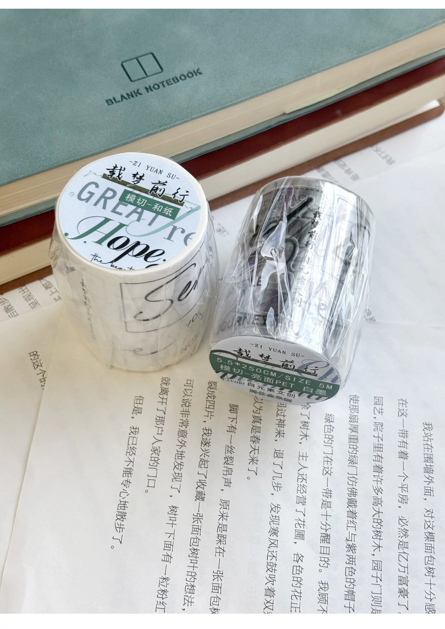 ZiYuanSu Vol15【Carry the Dream Forward】Background Scene Pre-cut Washi PET Tape