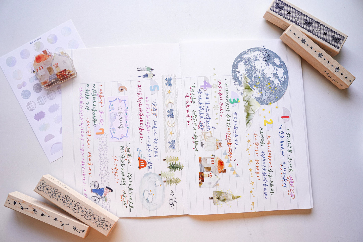 Yuanzi-Jennyuanzi【Split Line Series】Vorgeschnittenes Originaldesign Retro-Stempel