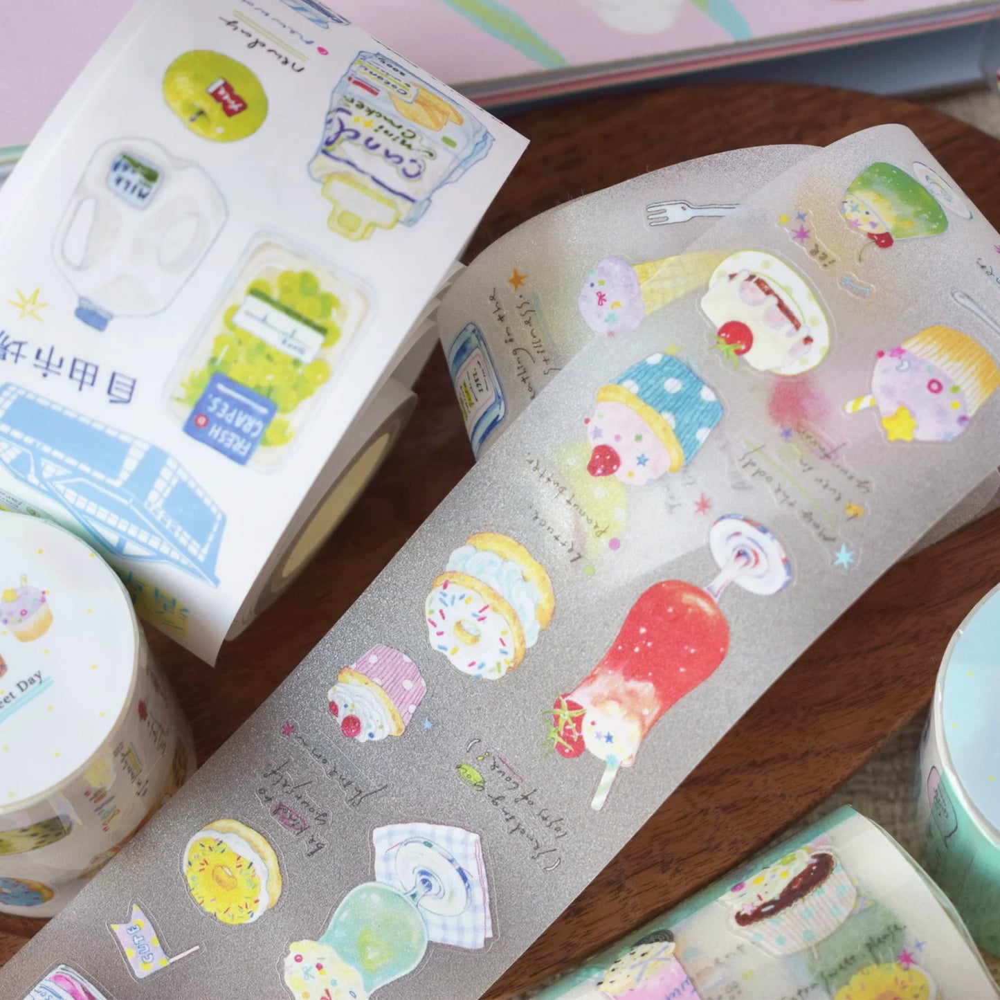 Dover Original【Cold Drinks & Desserts Theme】Salt-style Cute Pre-cut Washi Tape Sticker
