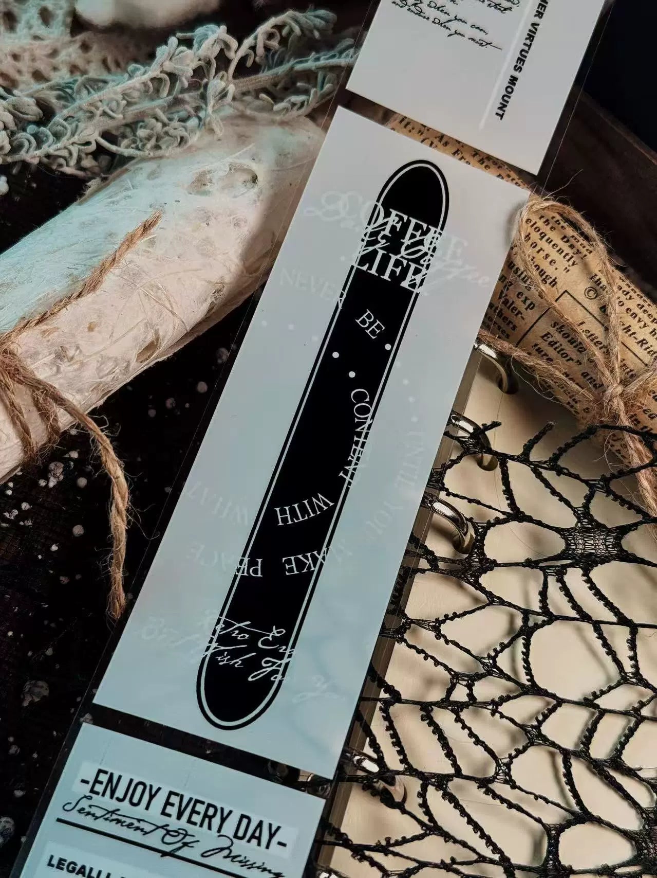 Linlanxi【Plain Semi Transparent Sticky Notes】Original Design Black and White Half Transparent Memo Washi/Pet Tape