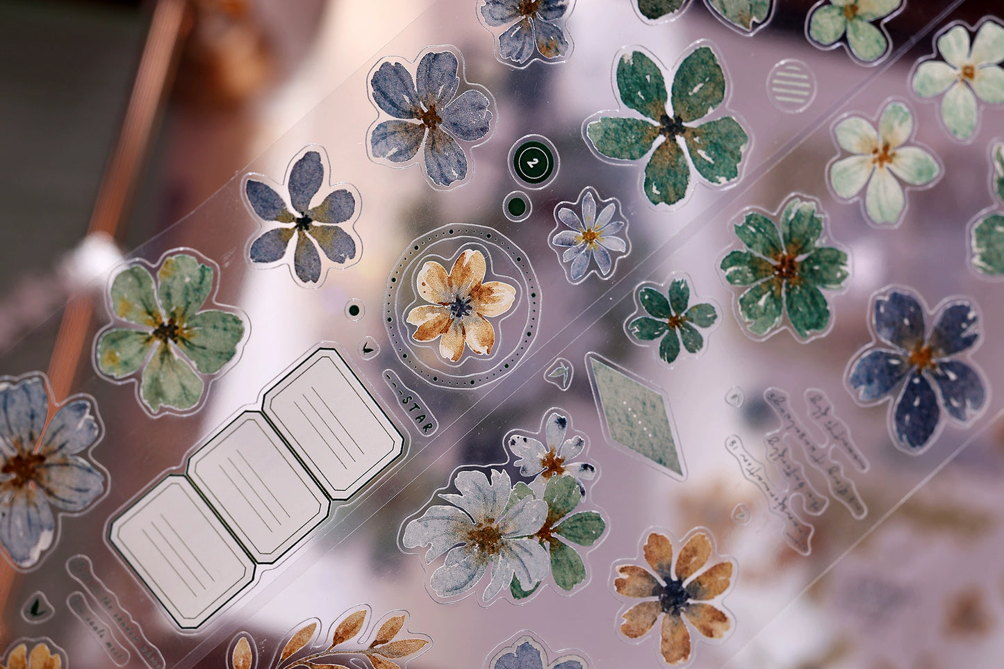 XiaoBaiJia【Green Book】Light Retro Orginal Design Washi Pet Tape Landscape Stickers