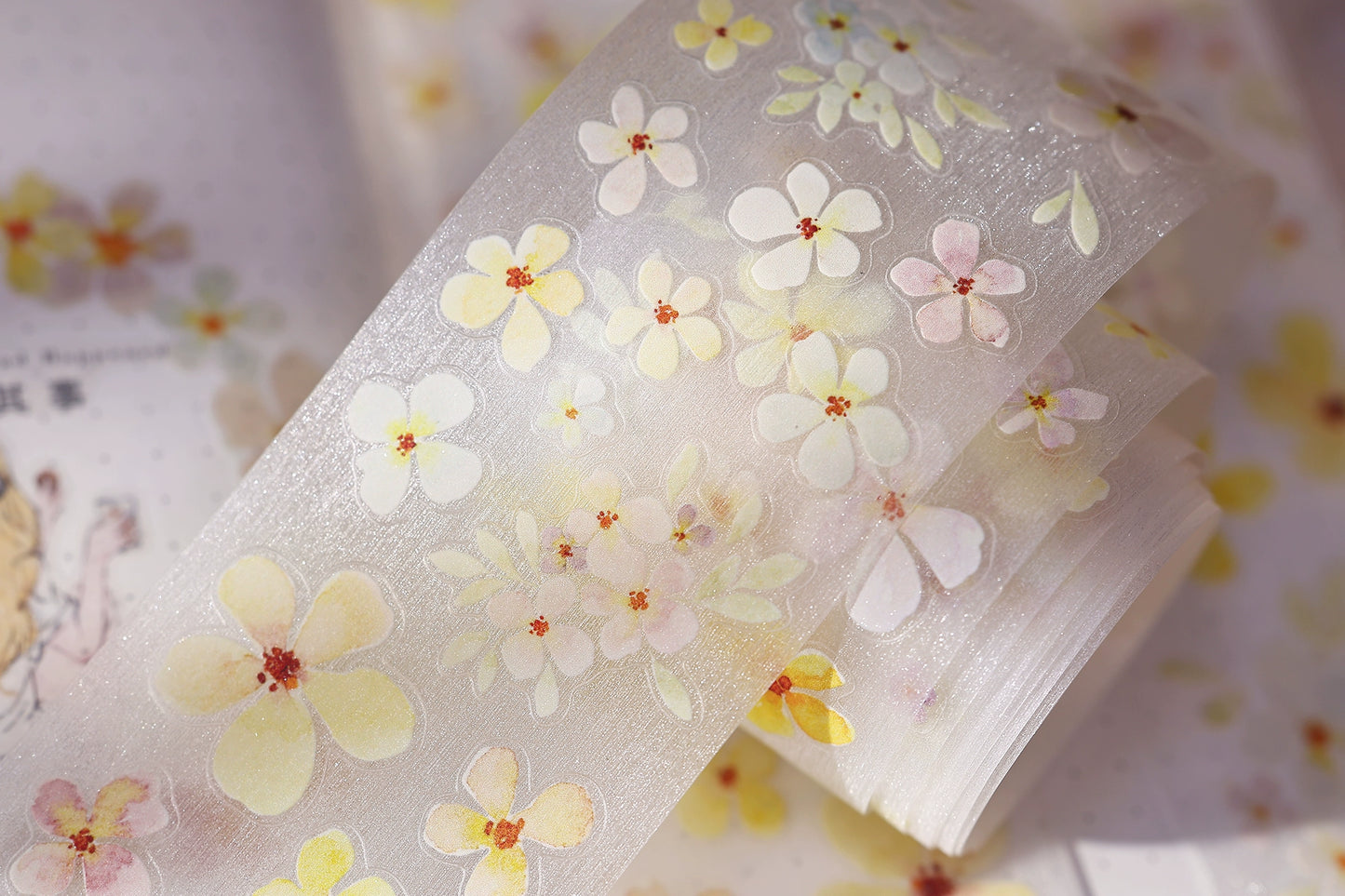 XiaoBaiJia Minimalist Style【Stars】Light Retro Orginal Design Washi Pet Tape Landscape Stickers