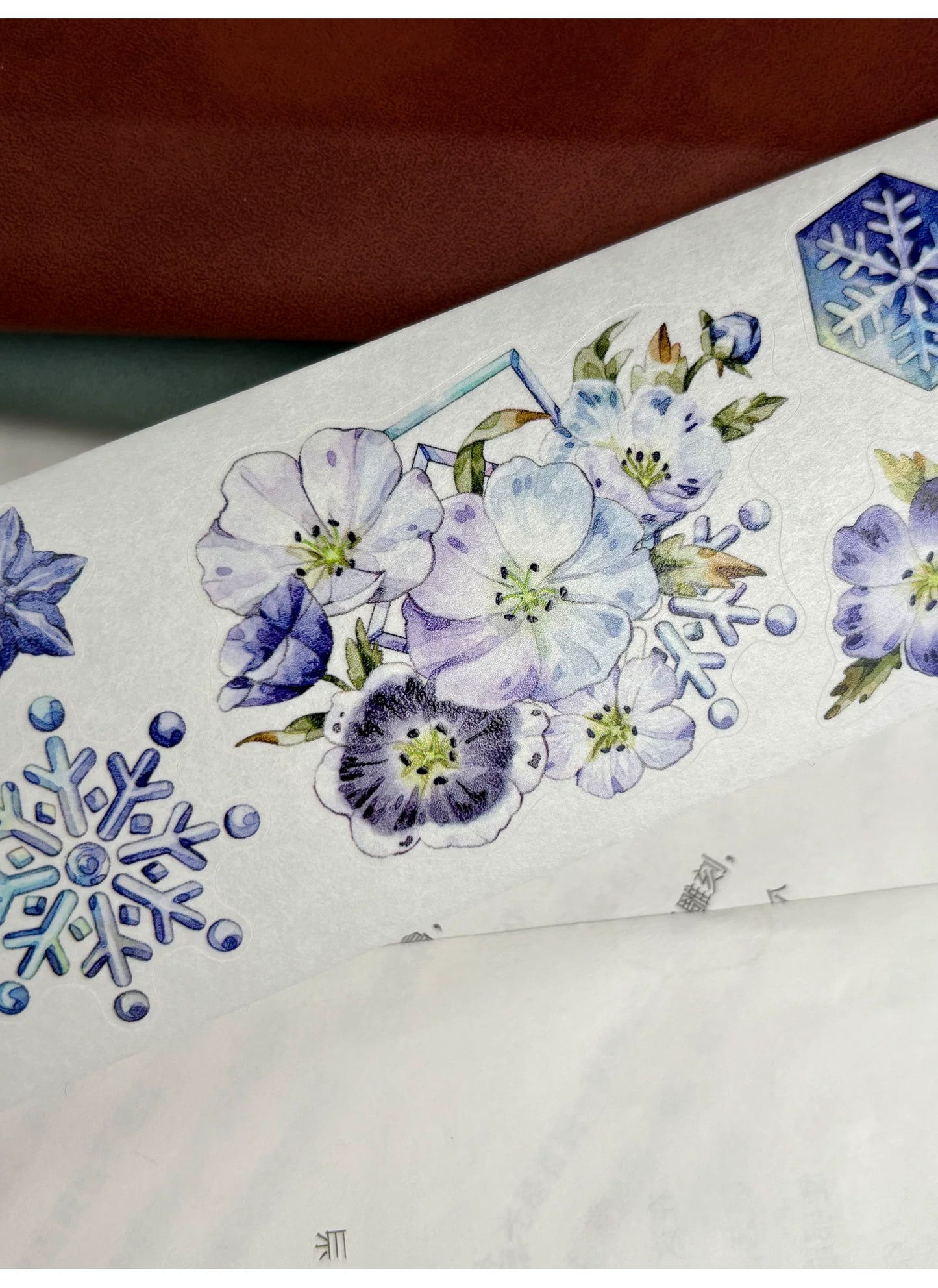 ZiYuanSu Vol15【Baby Blue Eyes】Follower Background Scene Kiss-cut Floral Washi Tape and PET Stickers