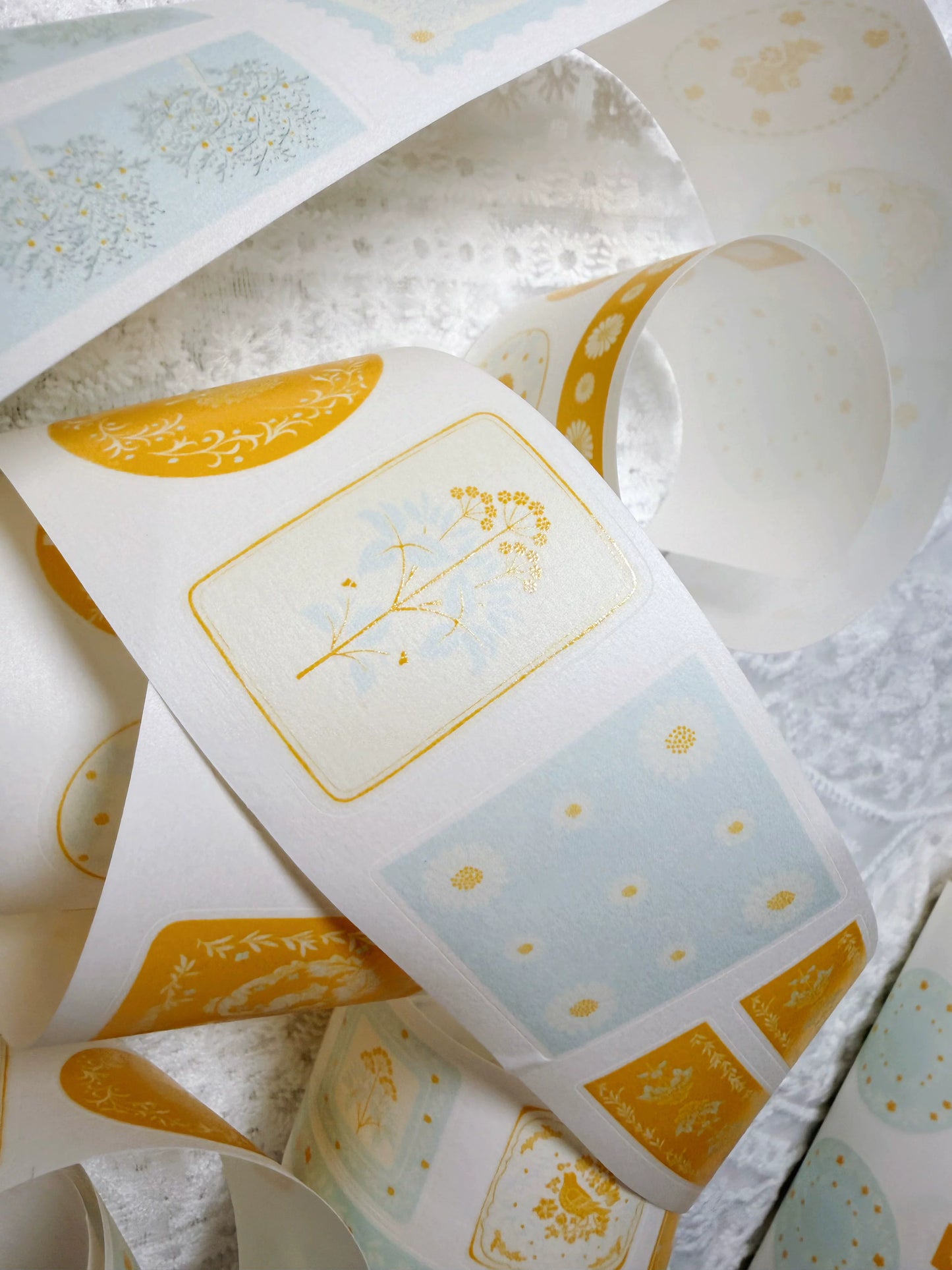 ZaoZao Vol4【Chat among Flowers】Original Design Kiss-Cut Washi PET Tape Stickers,for Scrapbook Supplies,Journaling,Junk Journal,Bullet Journal,Planner Stickers