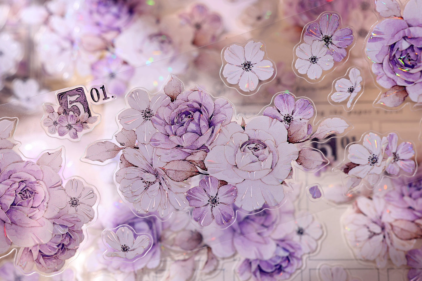 XiaoBaiJia【Sparse Shadows】Light Retro Orginal Design Washi Pet Tape Landscape Stickers