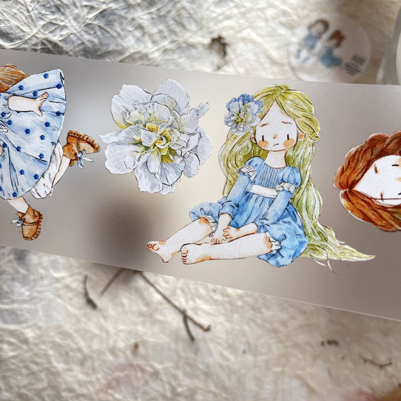 Seahorse Forest Vol3【A22#Hibiscus Fruit】Original Character Design Journal Washi/Matte PET Tape