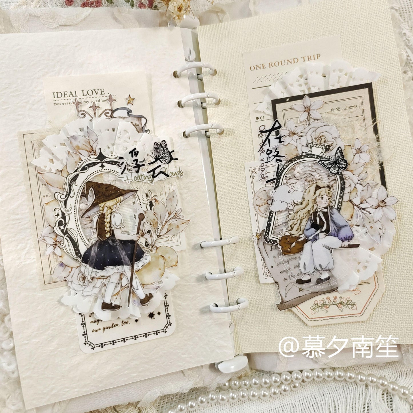 XiaoBaiJia【Afternoon Sunshine】Light Retro Fresh Lemon Flower and Paper PET Washi/PET Tape