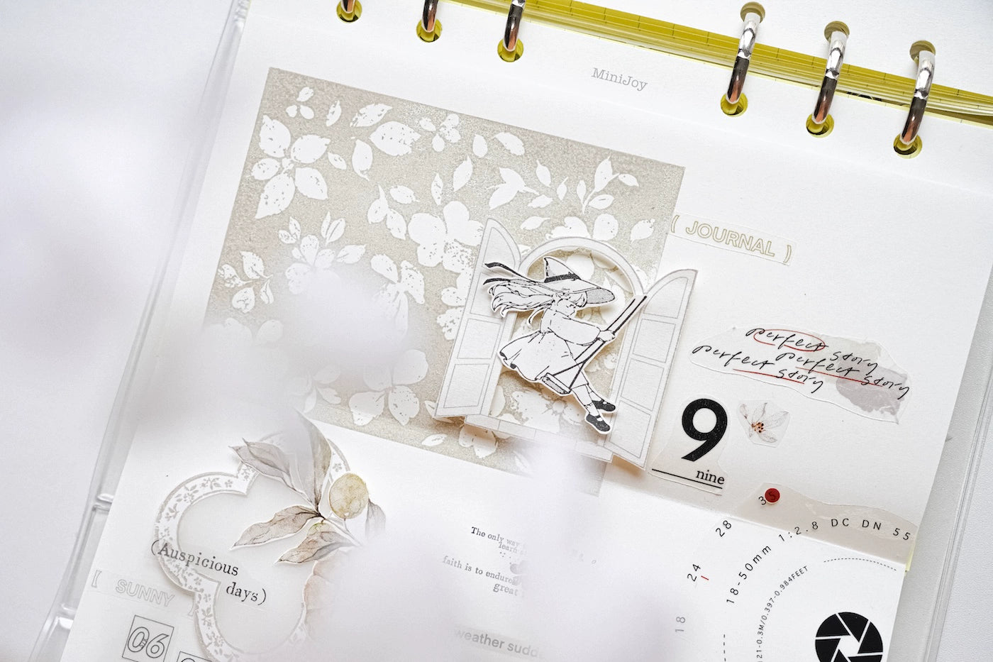 Yuanzi Vol7【Border Series】Upgraded Rubber Retro Maple Stamp for Washi Tape