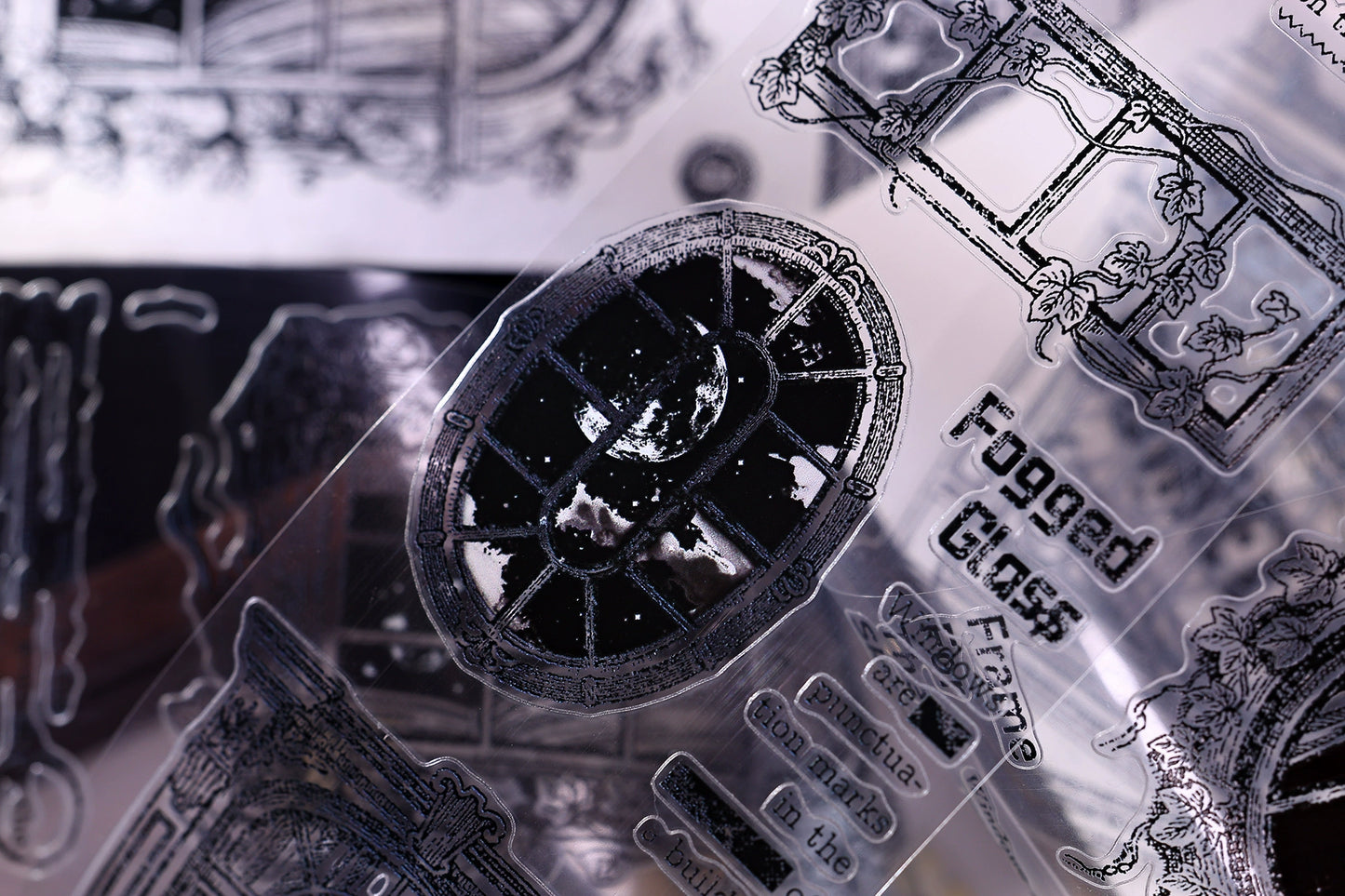 XiaoBaiJia【Window】Light Retro Orginal Design Washi Pet Tape Landscape Stickers