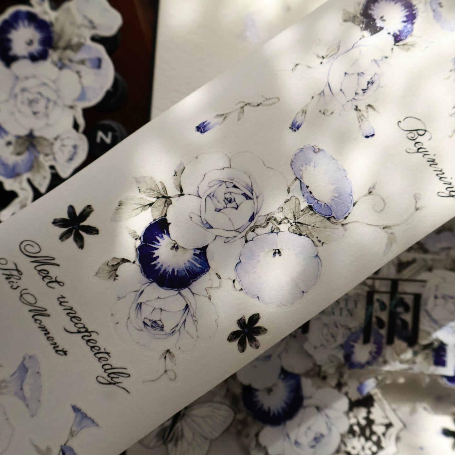 YiEr Vol15【Open Window and See Flowers】Orginal Design Pre-cut Washi/Pet Floral Tape Light Retro Landscaping Stickers