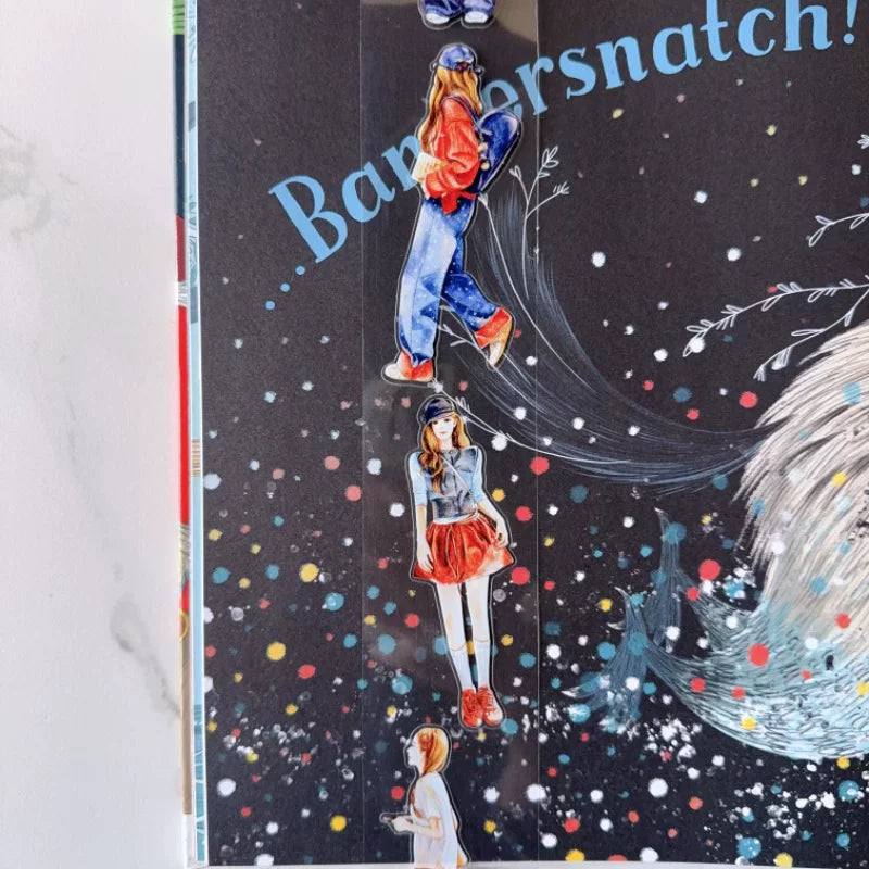 ZaoZao Vol3【Rouge】Original Design Kiss-Cut Washi PET Tape Stickers,for Scrapbook Supplies,Journaling,Junk Journal,Bullet Journal,Planner Stickers