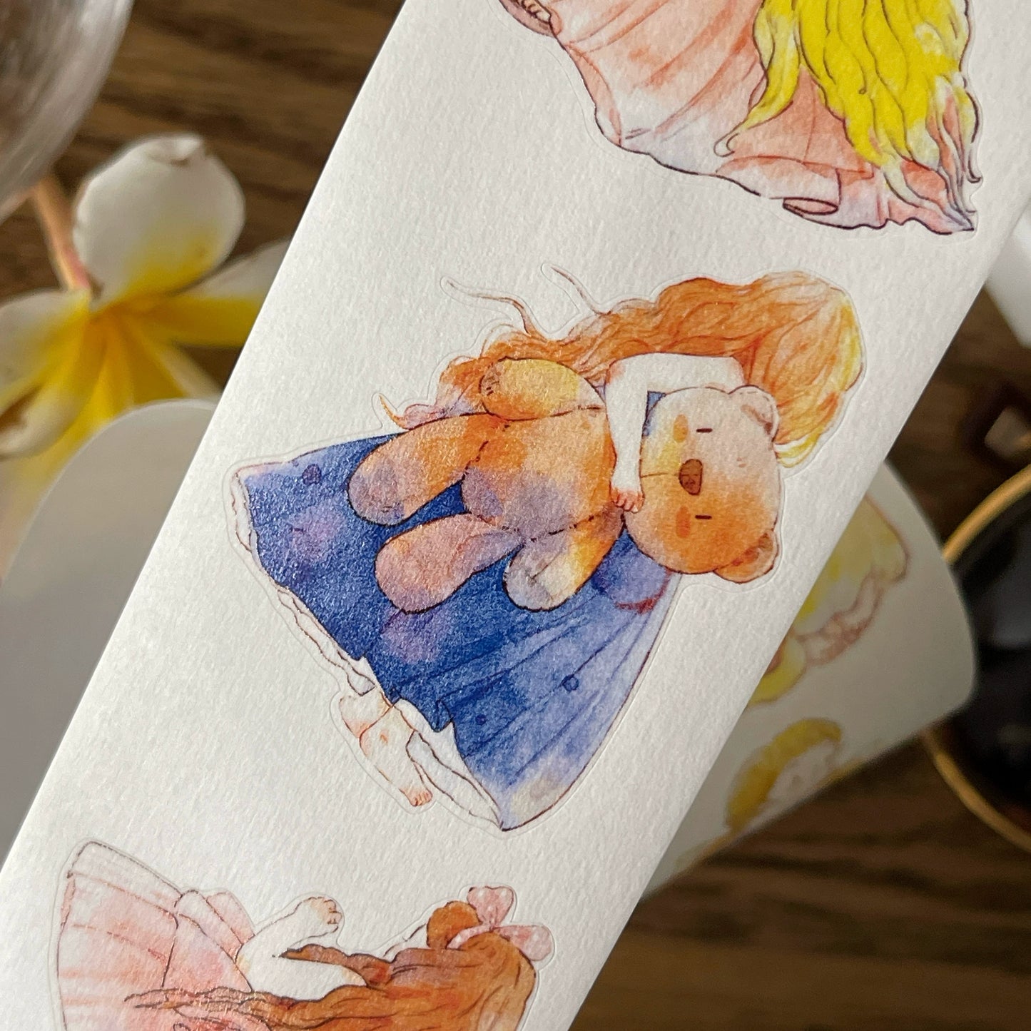 Seahorse Forest Vol7【A40#Child's Wonder】Original Design Pre-Cut Cute Washi/PET Tape Stickers,for Scrapbook Supplies,Journaling,Junk Journal,Bullet Journal,Planner Stickers