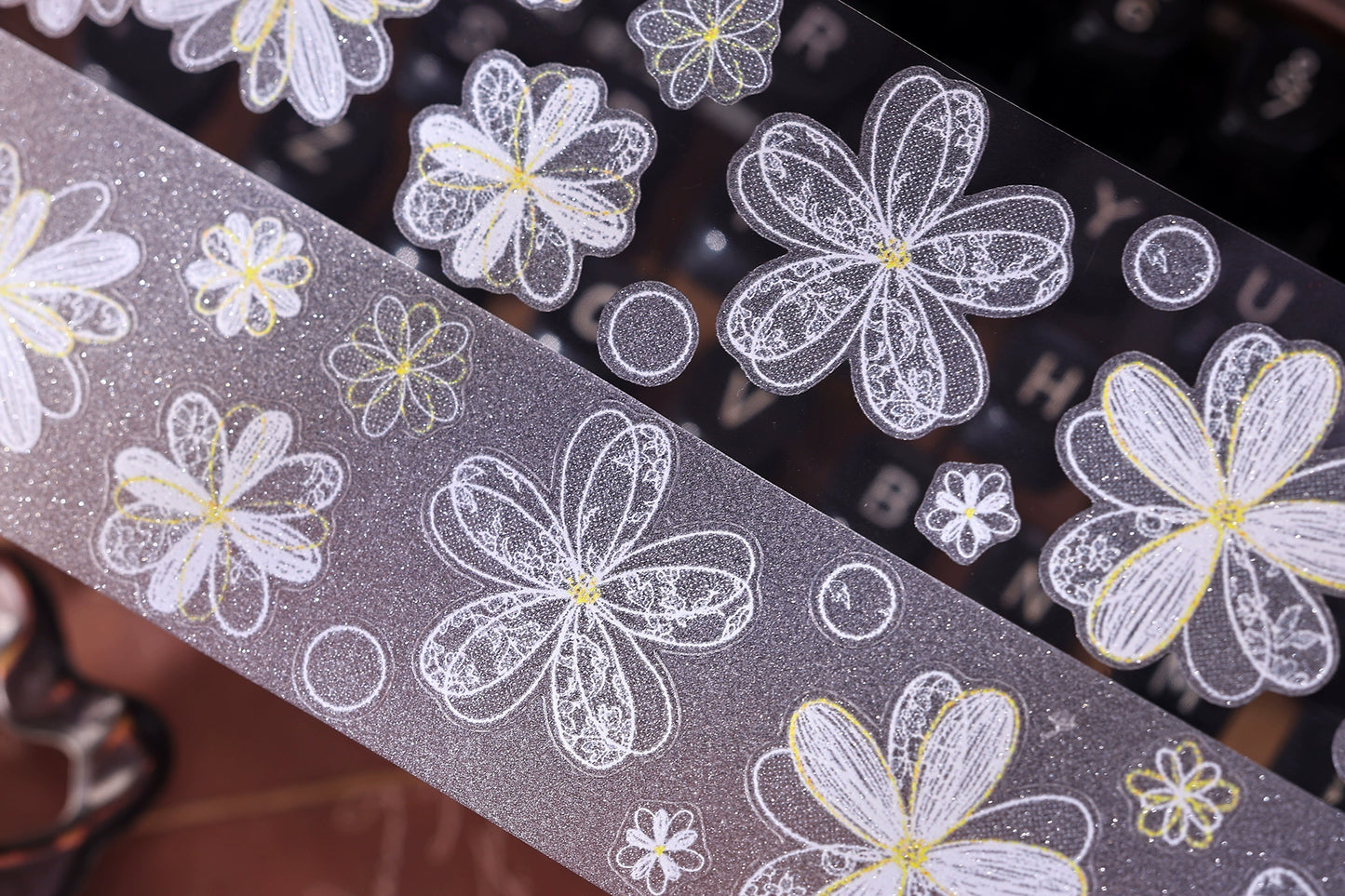 XiaoBaiJia【Cappuccino&White Dream Island】Light Retro Orginal Design Washi Pet Tape Landscape Stickers