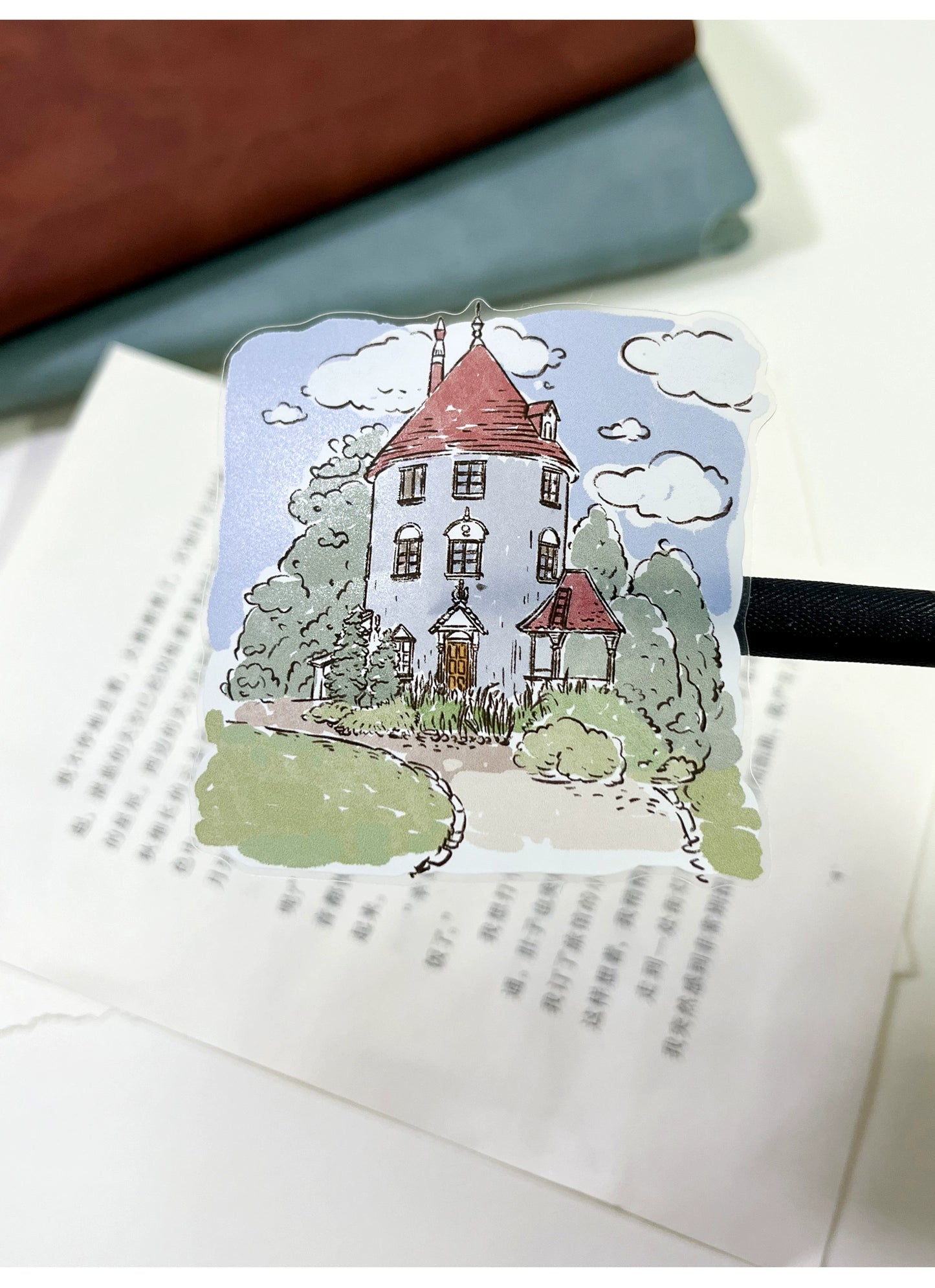 ZiYuanSu【Street View】Background Scene/Landscape Pre-cut Washi/PET Tape,for Scrapbook Supplies,Scrapbook Tape Stickers,Junk Journal Supplies
