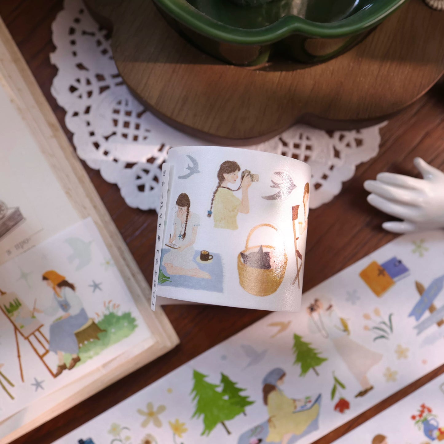 YiEr Vol8【Wind Field Notes】Salt Series Kiss-cut Washi Tape and PET Stickers