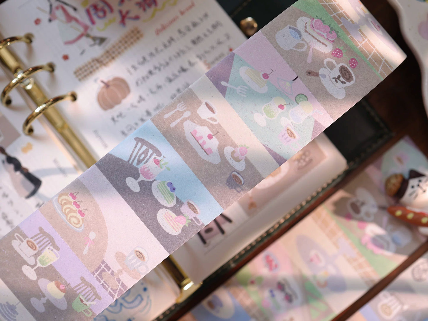 YiEr Vol8【Afternoon Snack】Salt Series Pre-cut Orginal Design Tear-off Notes Roll Washi Pet Tape