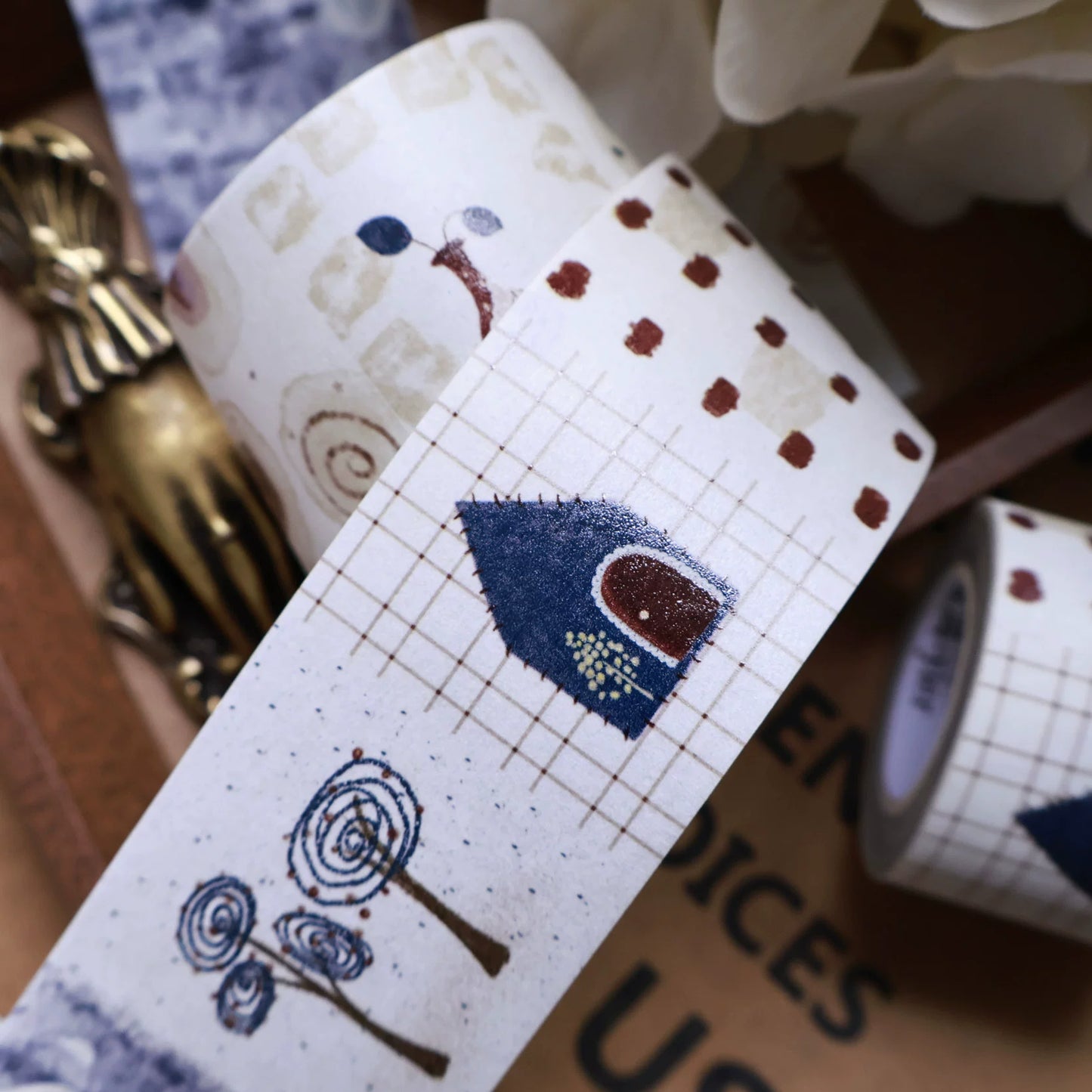 YiEr Minimalist Style Vol4【Old Tune】Pre-cut Light Retro Orginal Design Washi Pet Tape Landscape Stickers