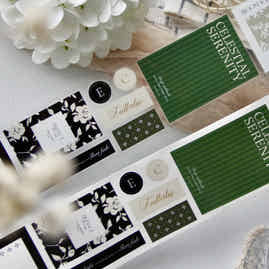 TianCheng-Vol8【Whisper of Blossoms on Paper】Washi PET Tape,for Scrapbook Supplies,Scrapbook Tape Stickers,Junk Journal Supplies