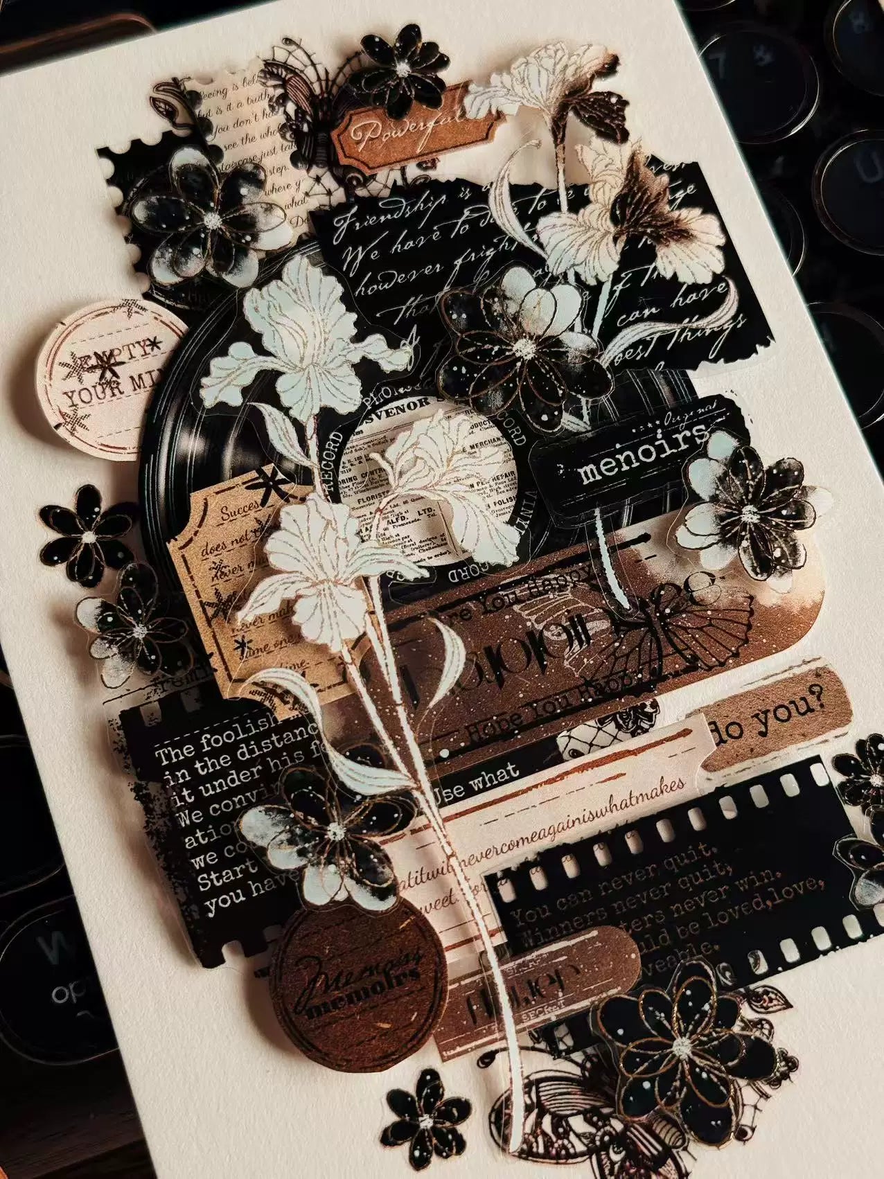 Linlanxi Vol13【Vintage Lace Trim】Original Design Retro Broken Paper Bookkeeping Washi Pet Tape