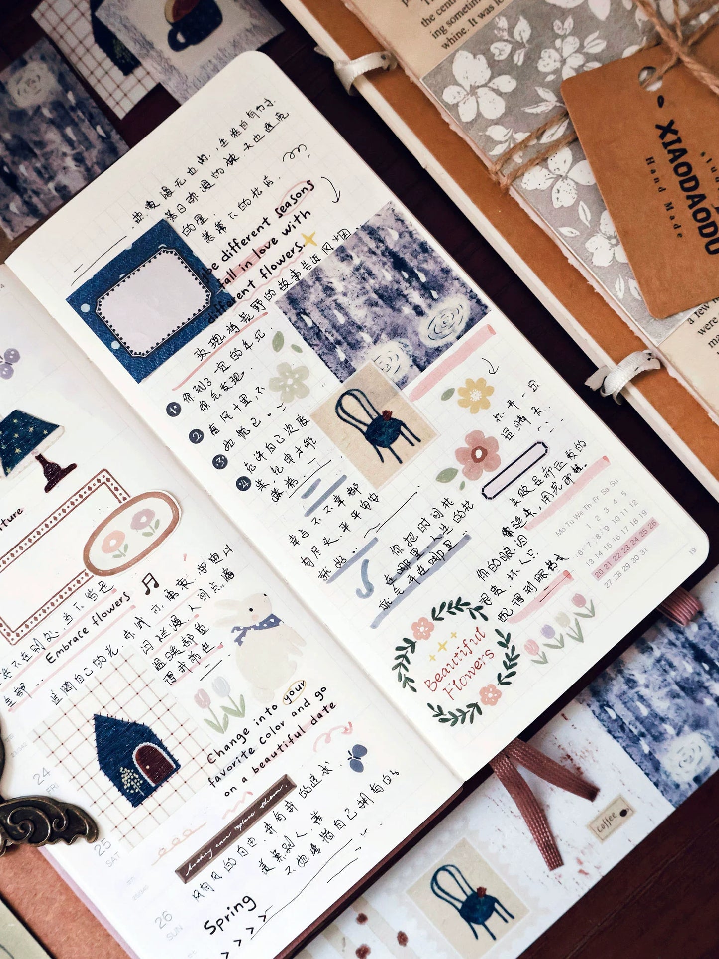 YiEr Minimalist Style Vol4【Old Tune】Pre-cut Light Retro Orginal Design Washi Pet Tape Landscape Stickers