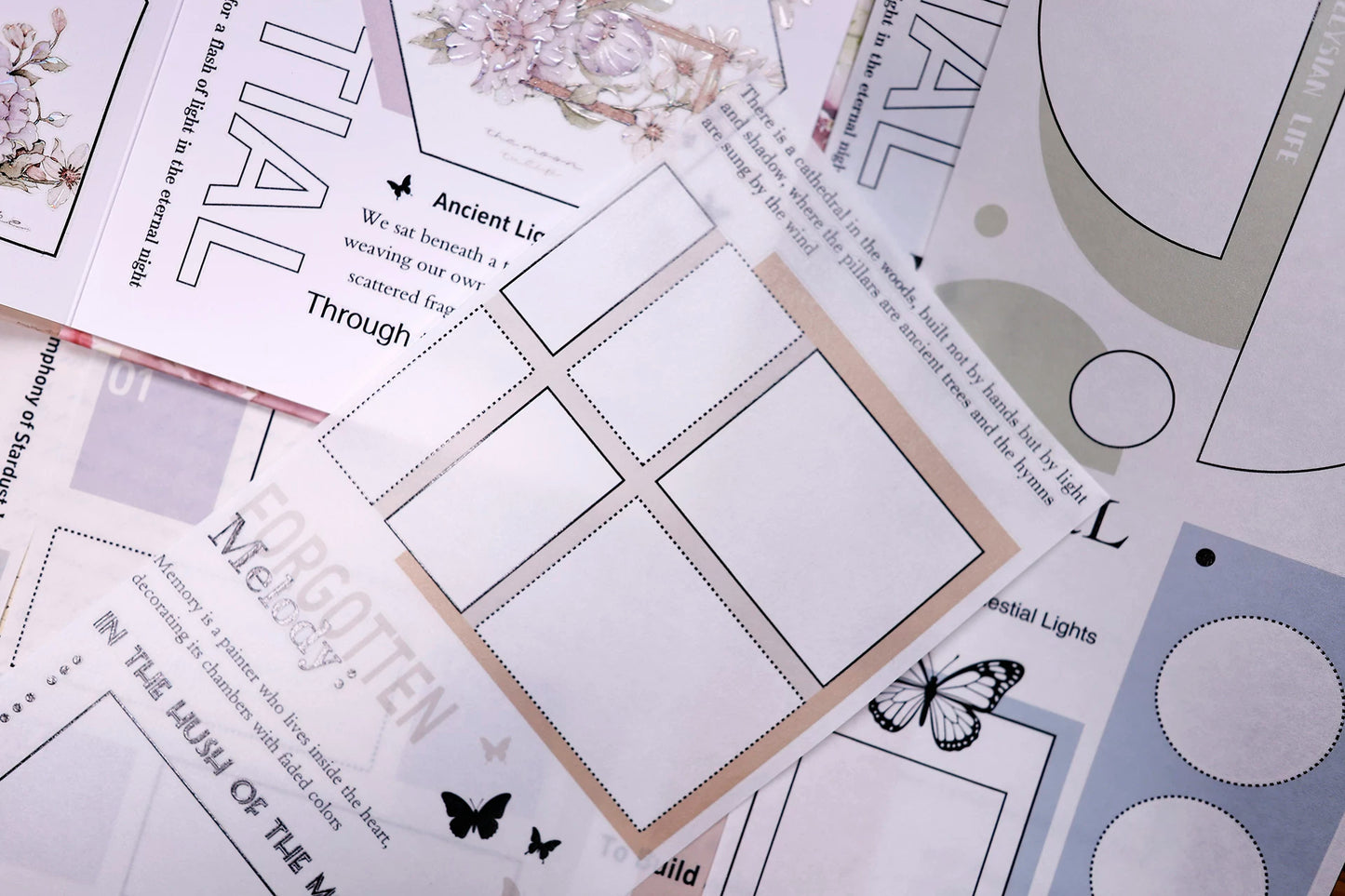 XiaoBaiJia Salt Series【Color Frame Edge Sequence】Pre-cut Orginal Design Washi/Pet Tape Light Retro Stickers