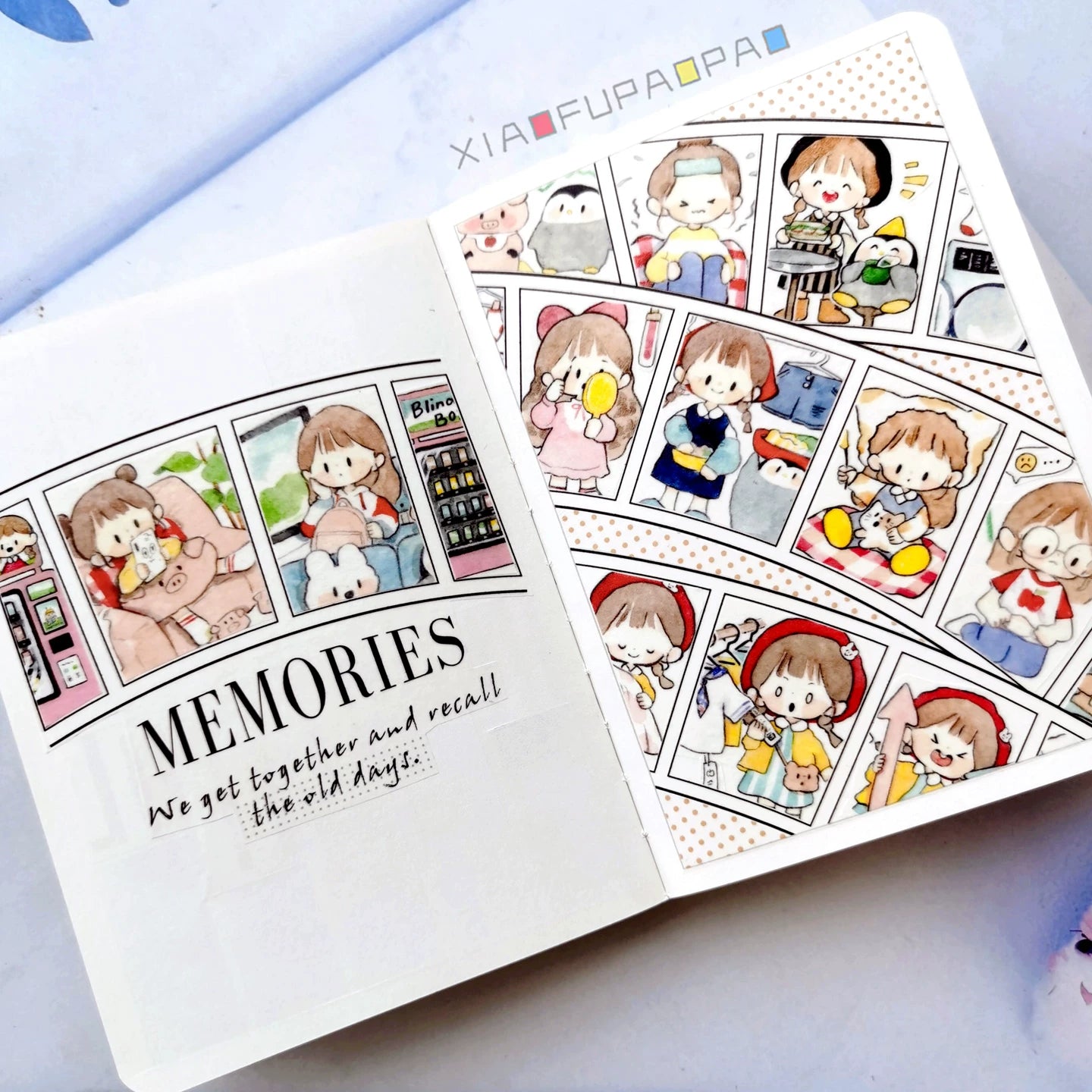 Small Floating Bubble Typesetting5 Washi Tape Basic Lazy Border Frame Suitable for A6/B6/A5