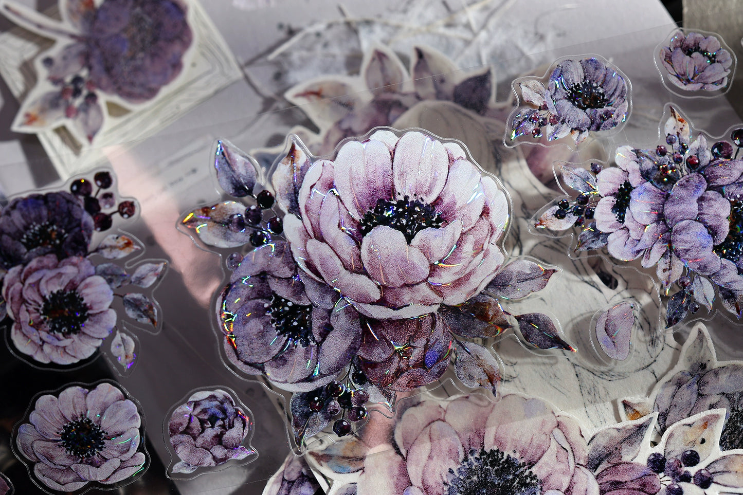 XiaoBaiJia【Night Breeze】Light Retro Orginal Design Washi Pet Tape Landscape Stickers