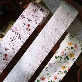 YiEr Vol14【Basic Floral Patterns】Floral Backgroud Washi Tape PET Stickers