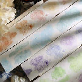 YiEr Vol13【Dyeing Set】Orginal Design Retro Washi/Pet Tape Backgroud Stickers