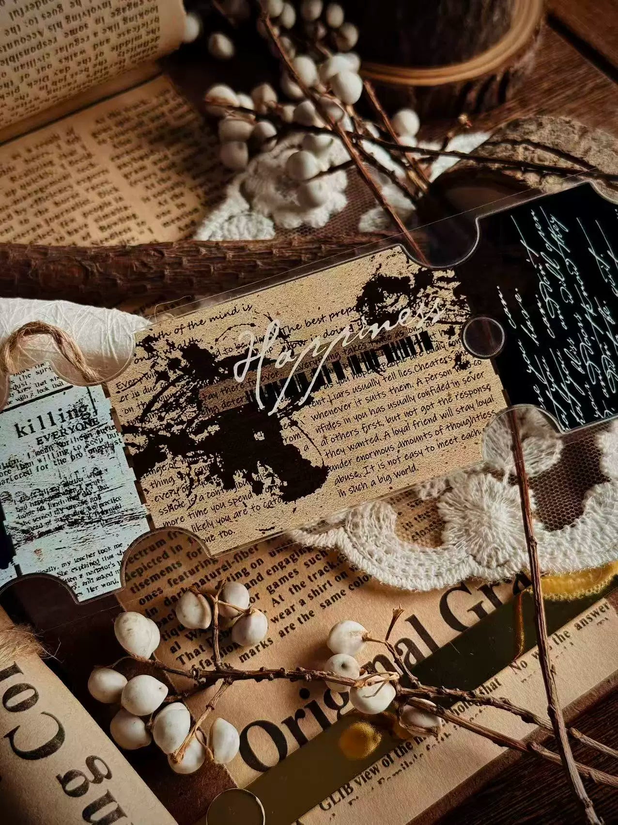 Linlanxi Vol14【The Language of Faith】Original Design Retro Exquisite Vintage Decorative Washi/Pet Tape