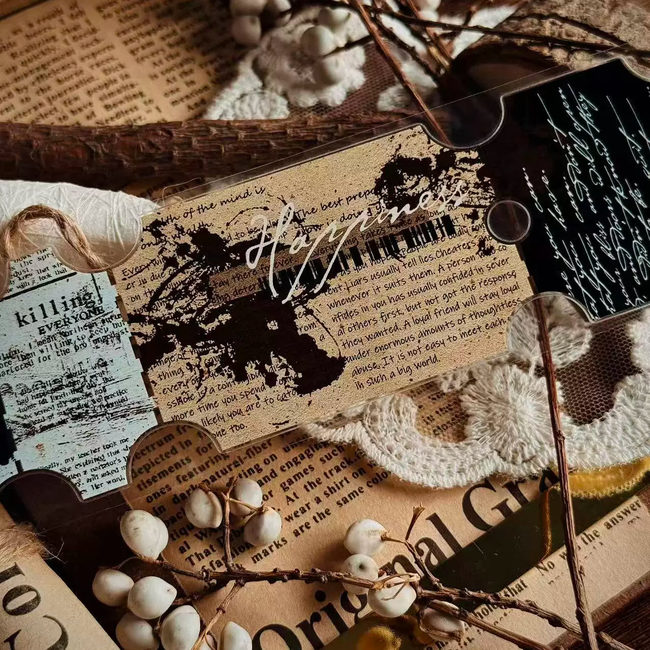 Linlanxi Vol14【The Language of Faith】Original Design Retro Exquisite Vintage Decorative Washi/Pet Tape