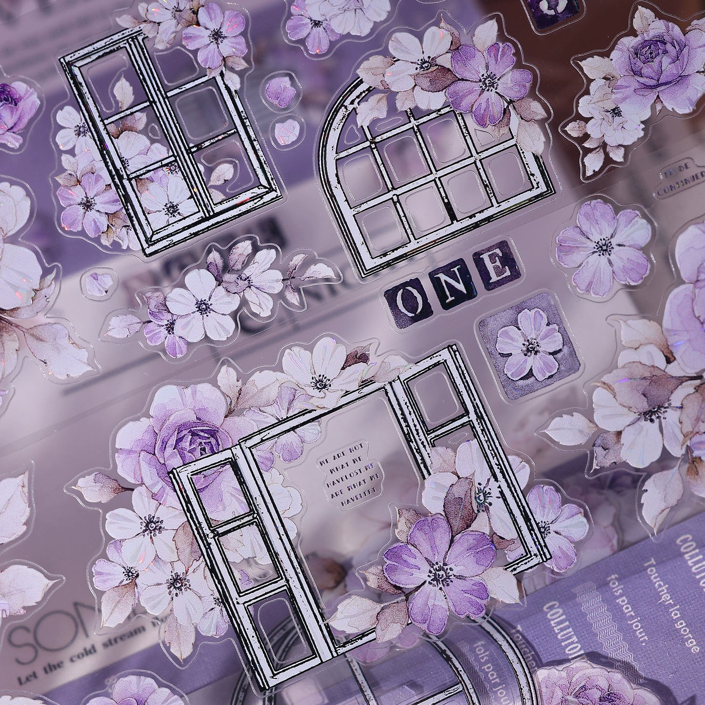 XiaoBaiJia【Sparse Shadows】Light Retro Orginal Design Washi Pet Tape Landscape Stickers