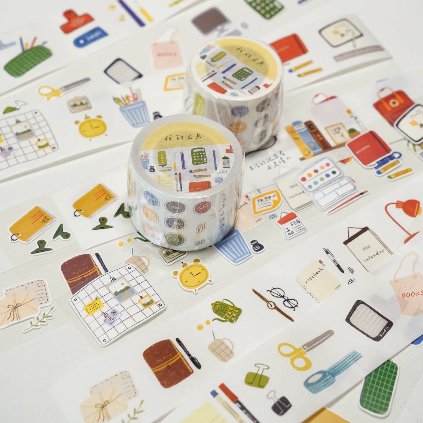 A Bit of A Studio【Going Out to Play】Pre-cut Stationery/Clips/Flowers/Mushrooms/Socks Washi/PET Tape
